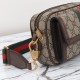 Gucci Ophidia Gg Mini Bag Beige And Ebony Supreme