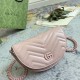 Gucci Gg Marmont Matelassé Chain Mini Bag Light Pink Leather