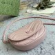 Gucci Gg Marmont Matelassé Chain Mini Bag Light Pink Leather