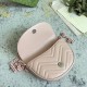 Gucci Gg Marmont Matelassé Chain Mini Bag Light Pink Leather