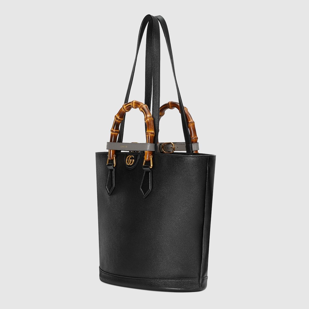 Gucci Diana Medium Tote Bag Black Leather