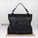 Gucci Blondie Medium Tote Bag Black Leather