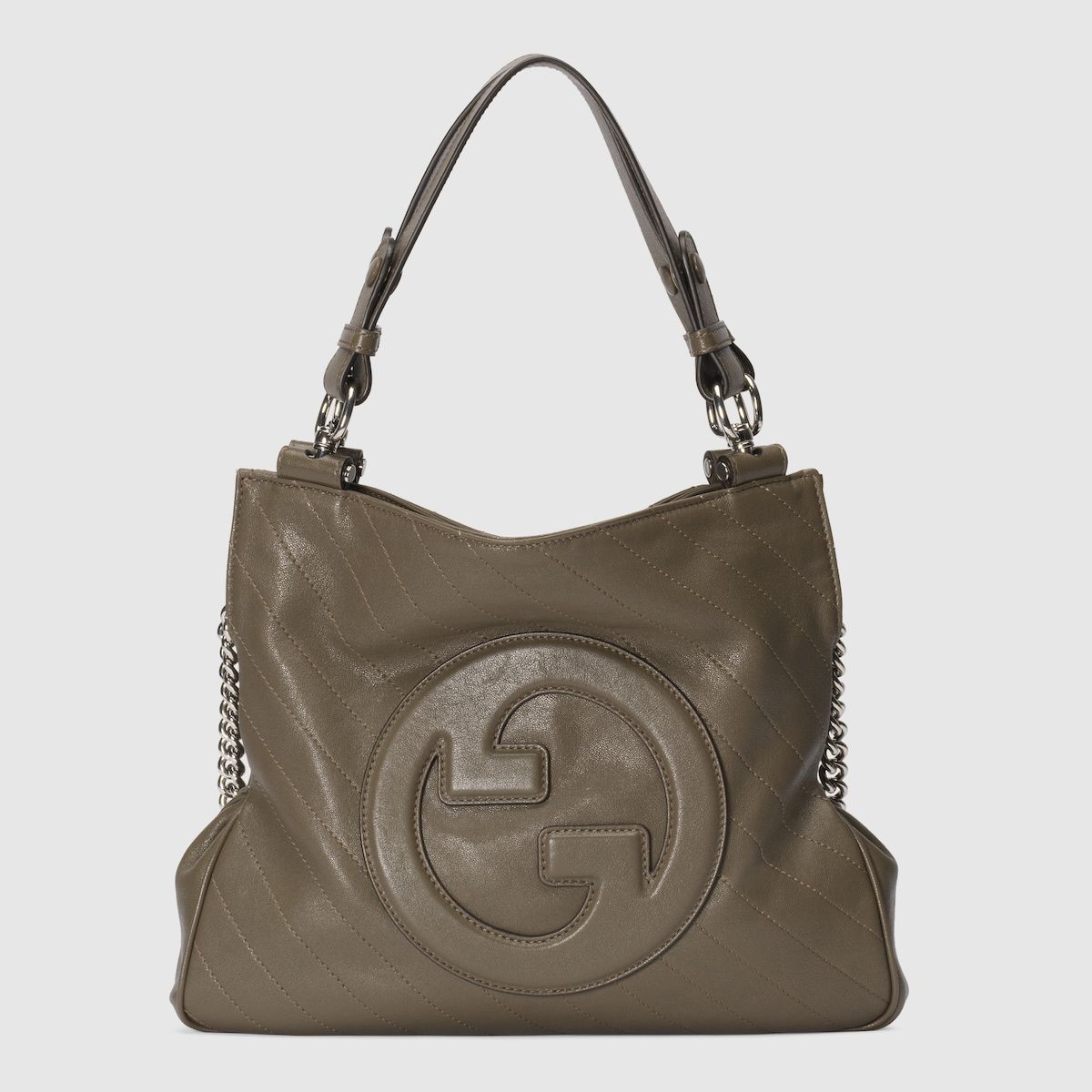 Gucci Blondie Small Tote Bag Brown Leather