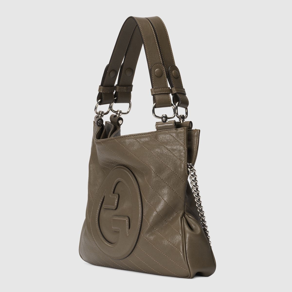 Gucci Blondie Small Tote Bag Brown Leather