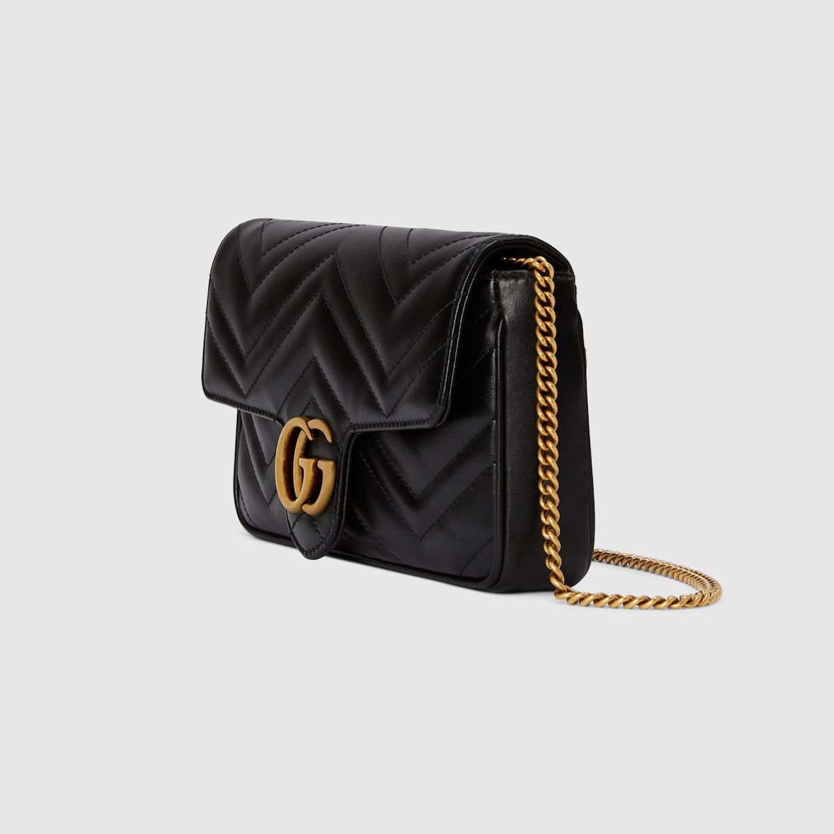 Gucci Gg Marmont Mini Bag Black Leather