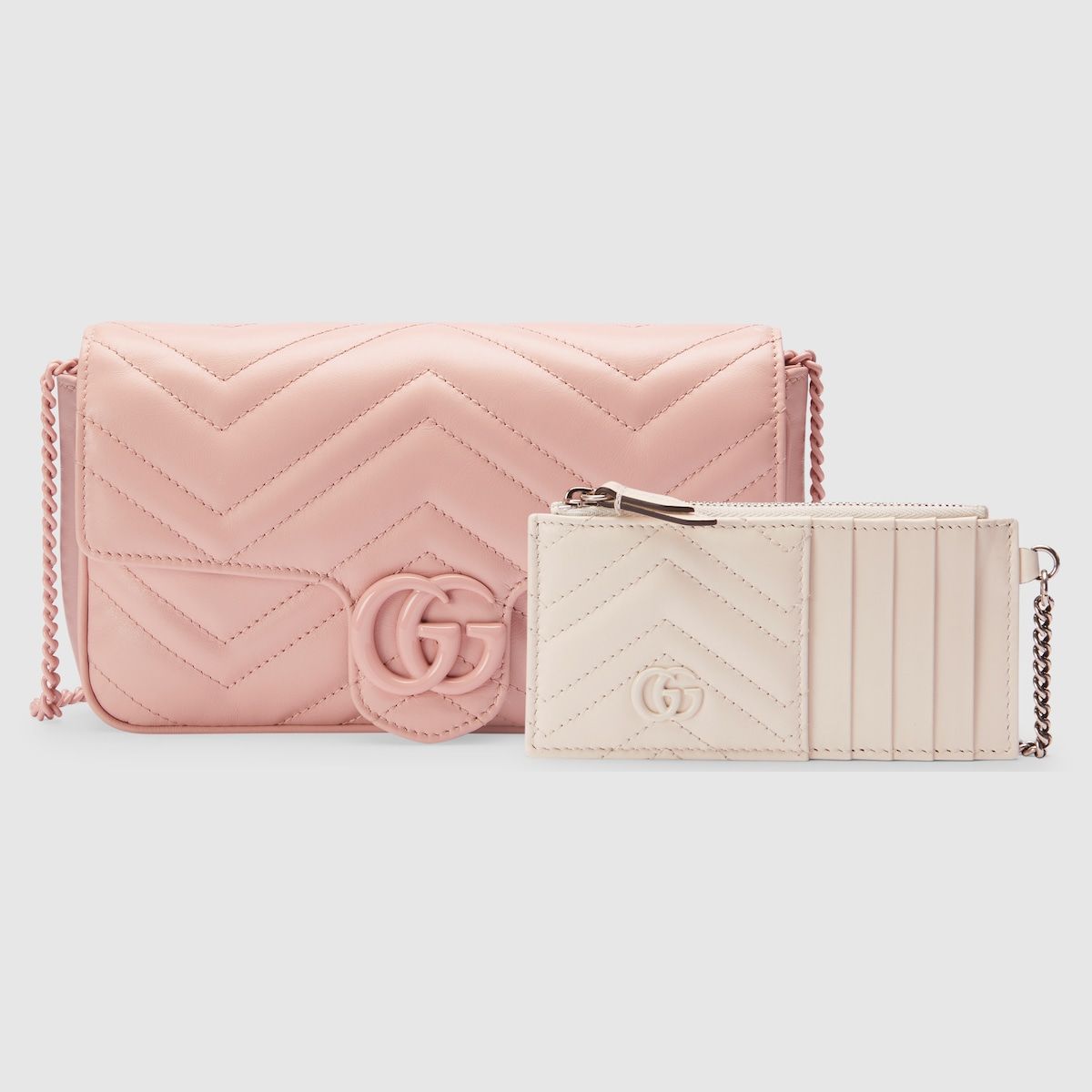 Gucci Gg Marmont Mini Bag Light Pink Leather