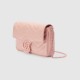 Gucci Gg Marmont Mini Bag Light Pink Leather