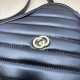 Gucci Interlocking G Mini Heart Shoulder Bag Black Leather