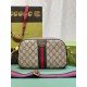 Gucci Ophidia Gg Small Crossbody Bag Beige And Ebony Supreme