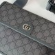 Gucci Ophidia Gg Small Belt Bag Grey And Black Supreme