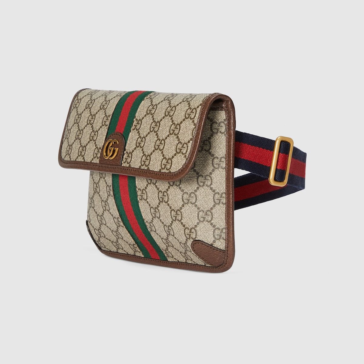 Gucci Ophidia Gg Small Belt Bag Beige And Ebony Supreme