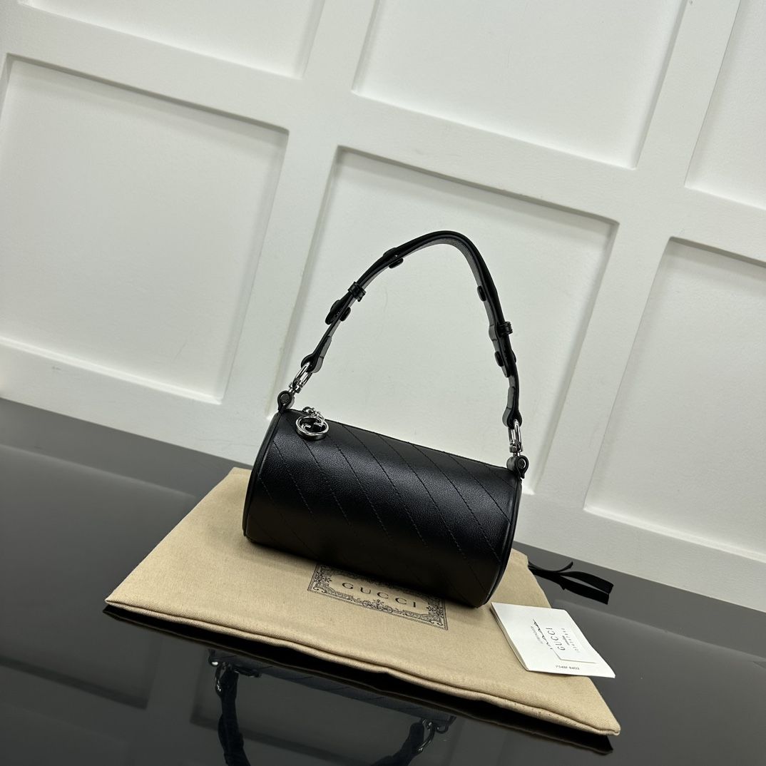 Gucci Blondie Mini Shoulder Bag Black Leather