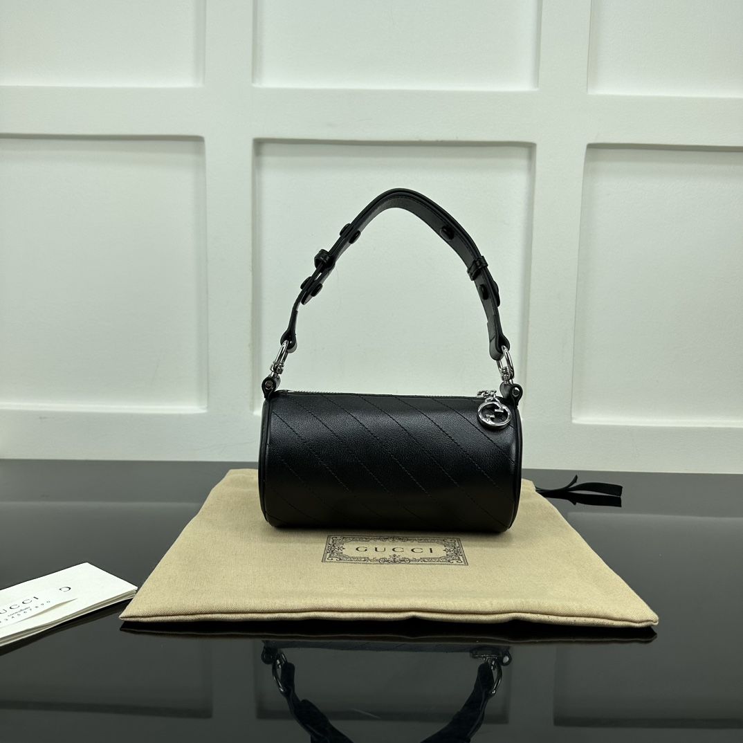 Gucci Blondie Mini Shoulder Bag Black Leather