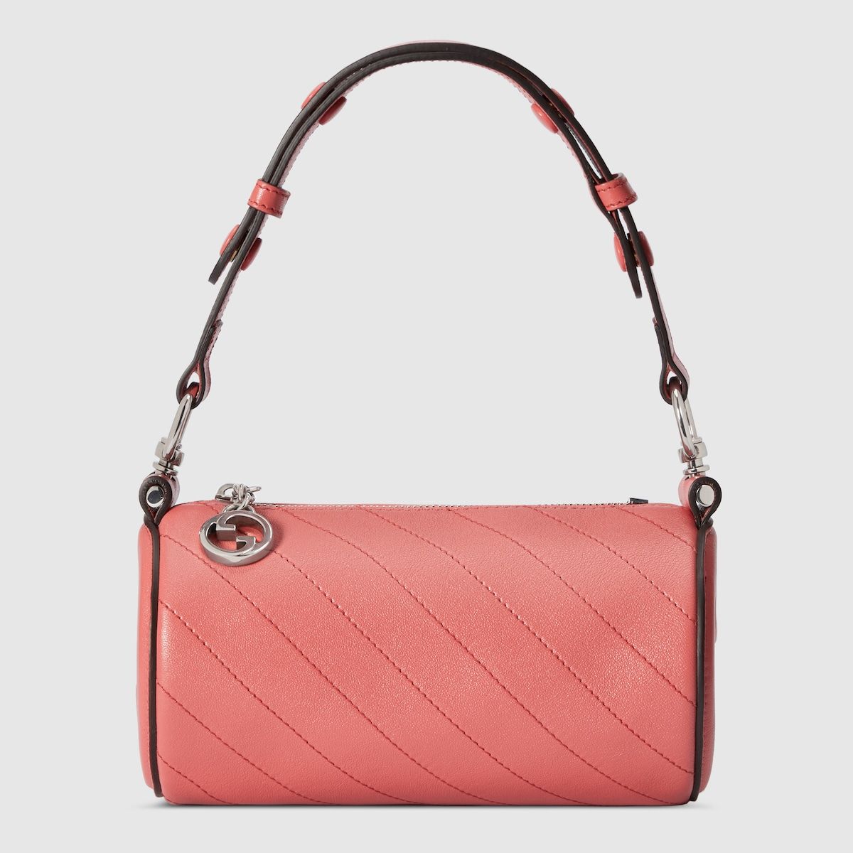 Gucci Blondie Mini Shoulder Bag Pink Leather