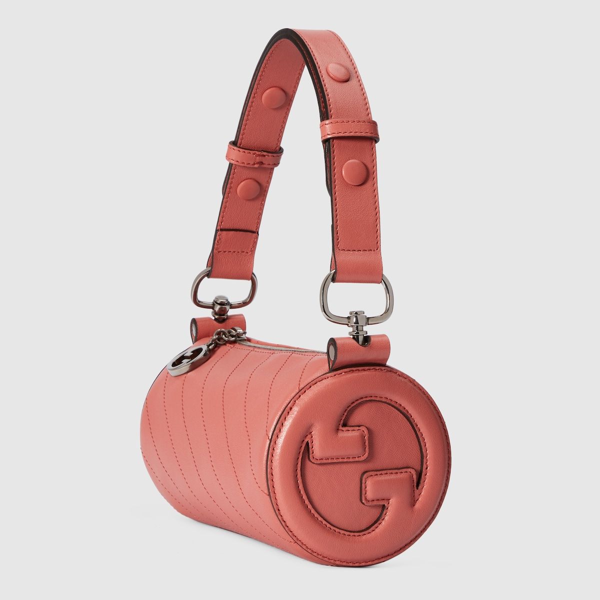 Gucci Blondie Mini Shoulder Bag Pink Leather