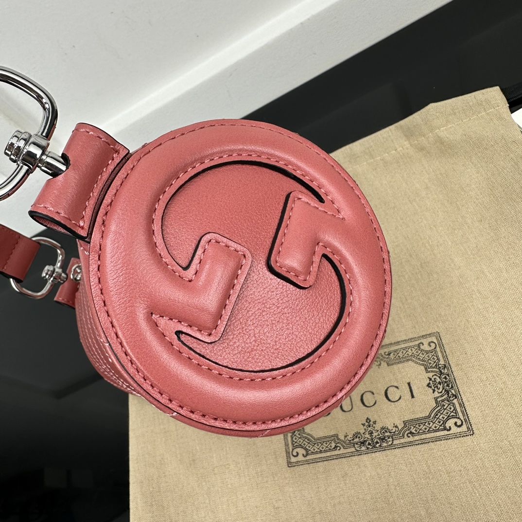 Gucci Blondie Mini Shoulder Bag Pink Leather