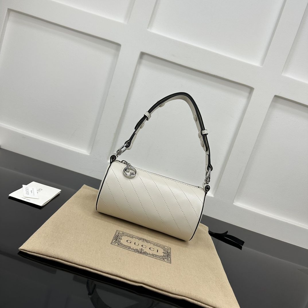 Gucci Blondie Mini Shoulder Bag White Leather