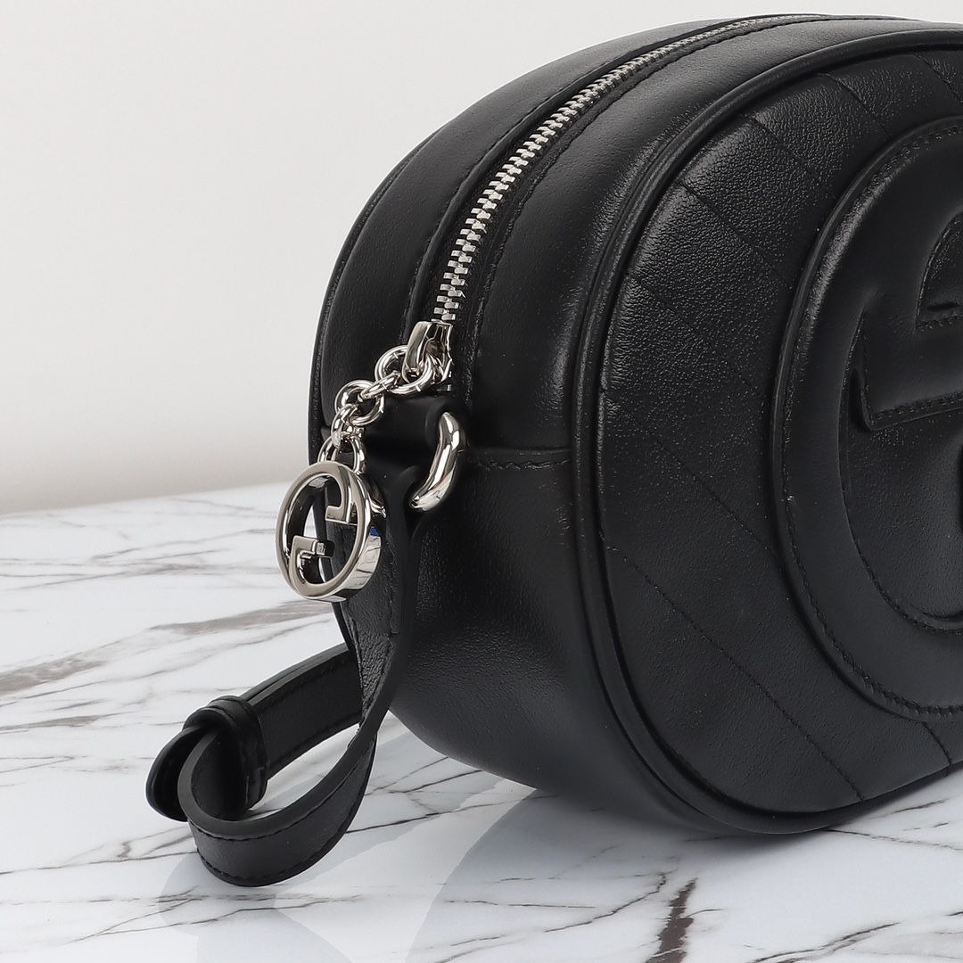 Gucci Blondie Mini Shoulder Bag Black Leather