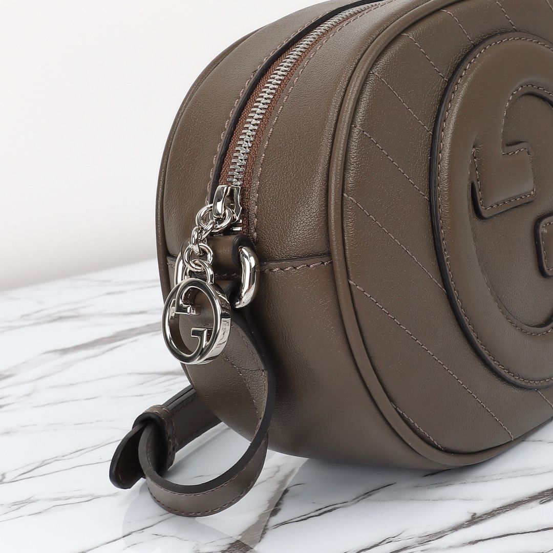 Gucci Blondie Mini Shoulder Bag Brown Leather