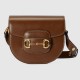 Gucci Horsebit 1955 Mini Rounded Bag Brown Leather