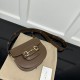 Gucci Horsebit 1955 Mini Rounded Bag Brown Leather