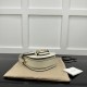 Gucci Horsebit 1955 Mini Rounded Bag White Leather