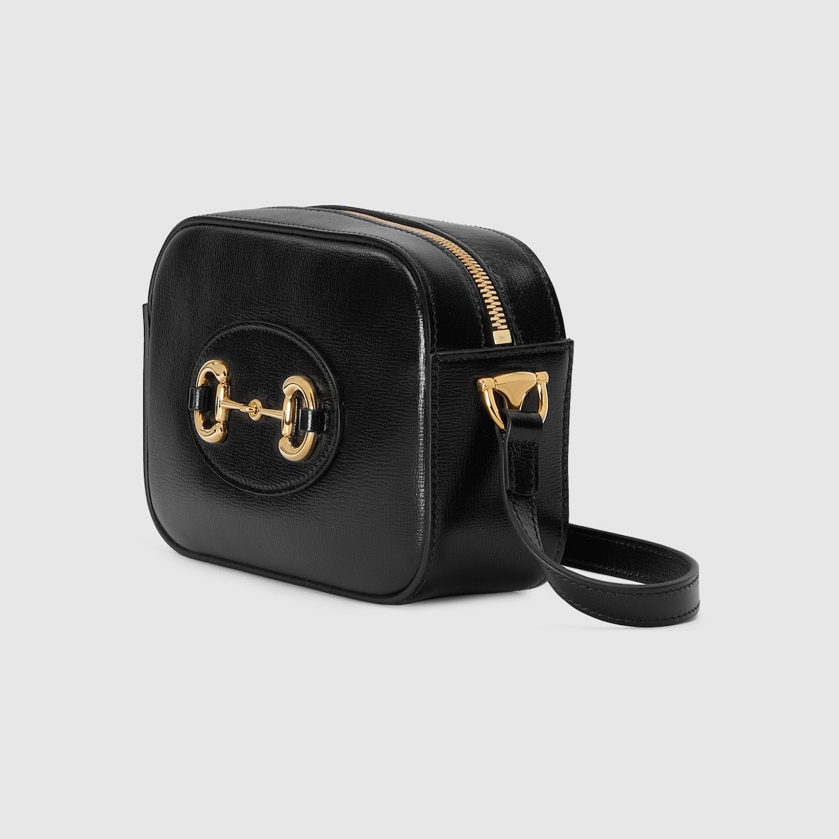 Gucci Horsebit 1955 Small Shoulder Bag Black Leather