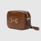 Gucci Horsebit 1955 Small Shoulder Bag Brown Leather