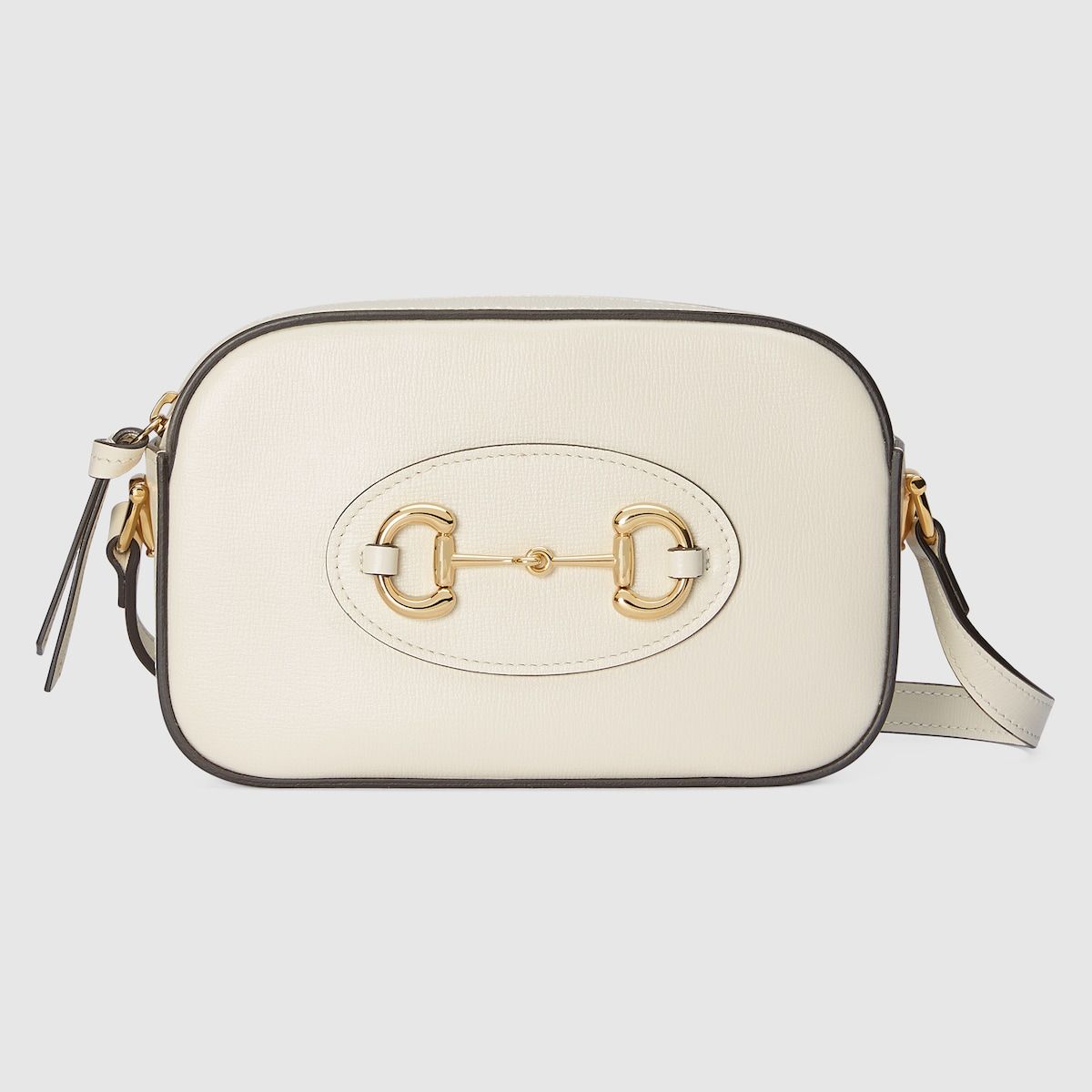 Gucci Horsebit 1955 Small Shoulder Bag White Leather