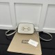 Gucci Horsebit 1955 Small Shoulder Bag White Leather