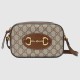 Gucci Horsebit 1955 Small Shoulder Bag Beige And Ebony Supreme