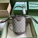 Gucci Ophidia Mini Bucket Bag Beige And Ebony Supreme