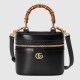 Gucci Mini Bamboo Shoulder Bag Black Leather