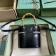 Gucci Mini Bamboo Shoulder Bag Black Leather