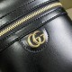 Gucci Mini Bamboo Shoulder Bag Black Leather