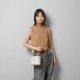 Gucci Mini Bamboo Shoulder Bag White Leather