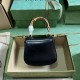 Gucci Bamboo 1947 Super Mini Bag Black Leather