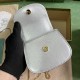 Gucci Bamboo 1947 Super Mini Bag Metallic Silver Leather