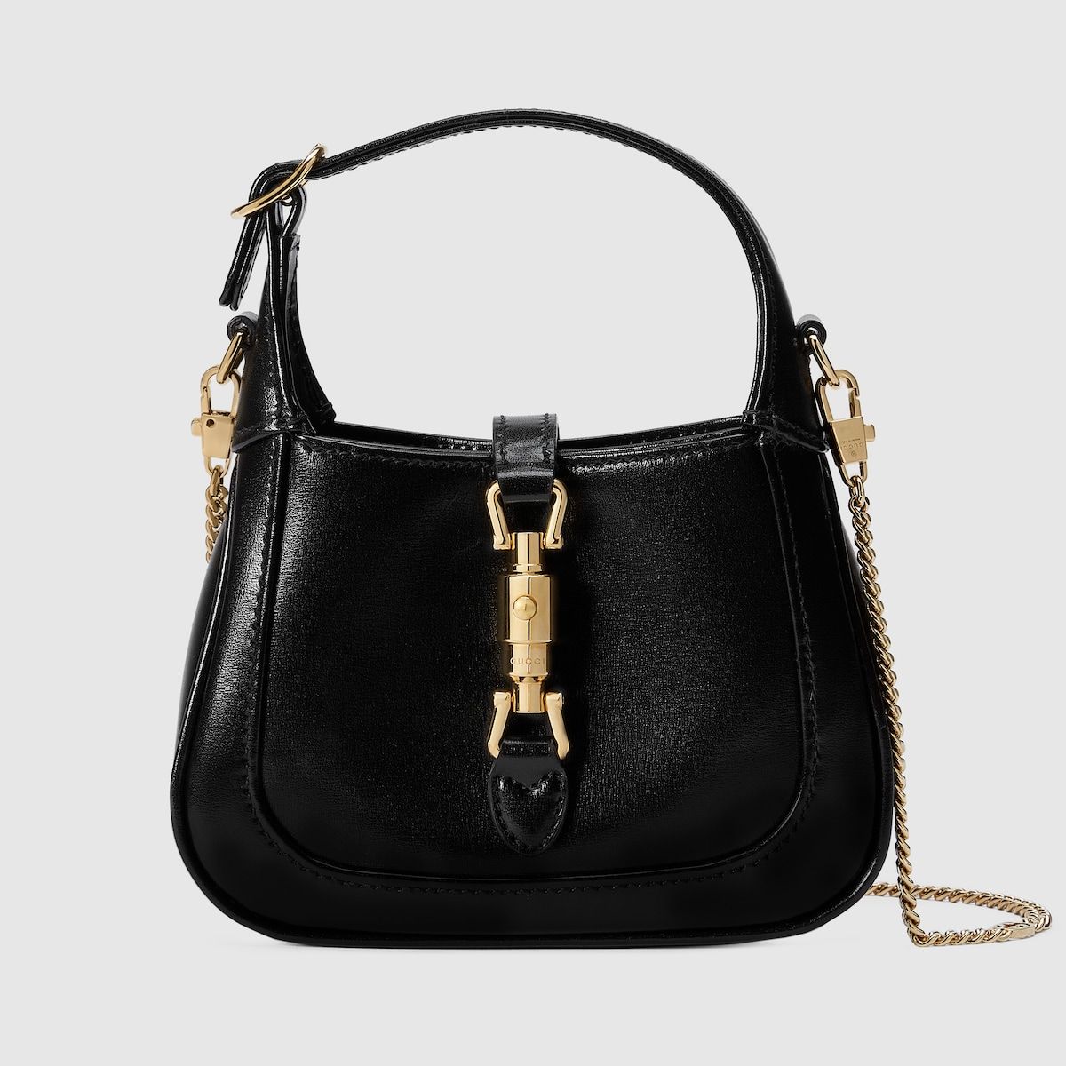 Gucci Jackie 1961 Super Mini Bag Black Leather