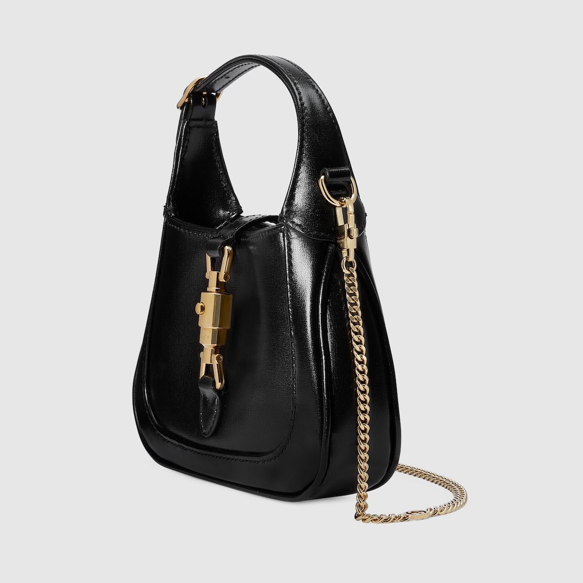 Gucci Jackie 1961 Super Mini Bag Black Leather