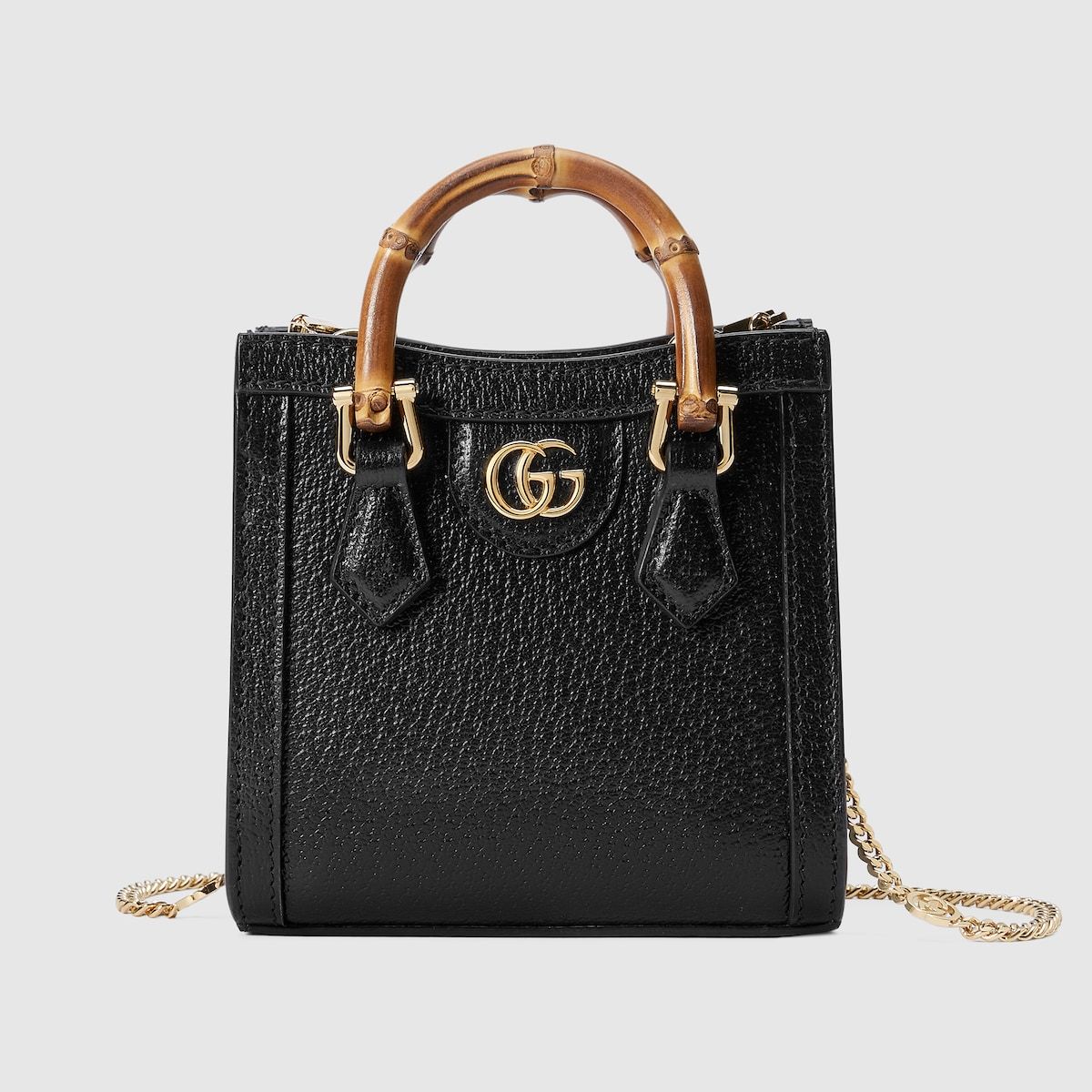 Gucci Diana Super Mini Bag Black Leather