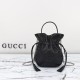 Gucci Blondie Mini Bucket Bag Black Leather