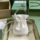 Gucci Blondie Mini Bucket Bag White Leather