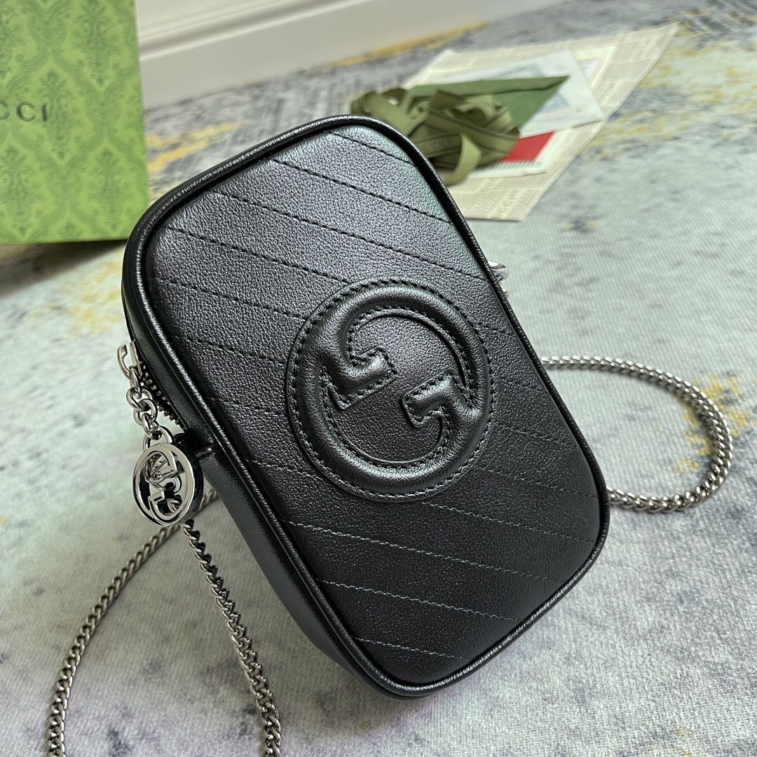 Gucci Blondie Mini Bag Black Leather