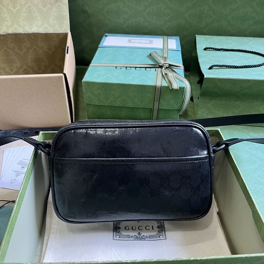 Gucci Gg Crystal Mini Shoulder Bag Black Gg Crystal Canvas