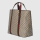 Gucci Gg Tender Medium Tote Bag Beige And Ebony Supreme Tender