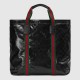 Gucci Gg Crystal Medium Tote Bag Black Gg Crystal Canvas