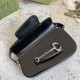 Gucci Horsebit 1955 Shoulder Bag Black Leather