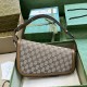 Gucci Horsebit 1955 Small Shoulder Bag Beige And Ebony