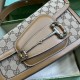 Gucci Horsebit 1955 Small Shoulder Bag Beige And Ebony